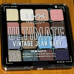 NYX Ultimate Vintage Jean Baby Color Palette for face and eyes